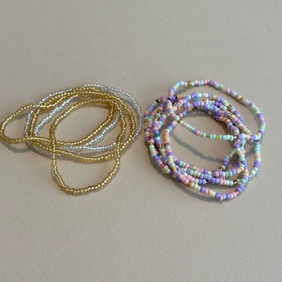 Colorful Beaded Bracelet Set N1344 - Picture 2 of 4